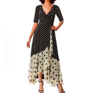 Wrap georgette maxi dress
